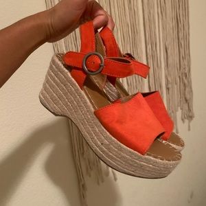 SOLD Boho Platform Wedges
